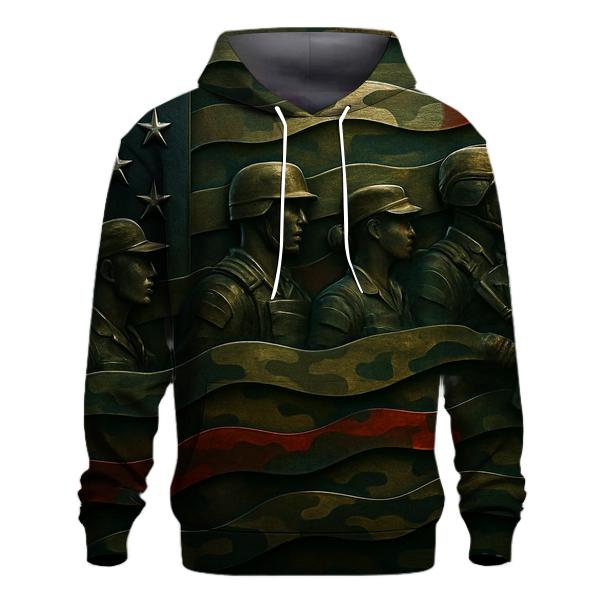 Camouflage Flag Fusion lightweight hoodies