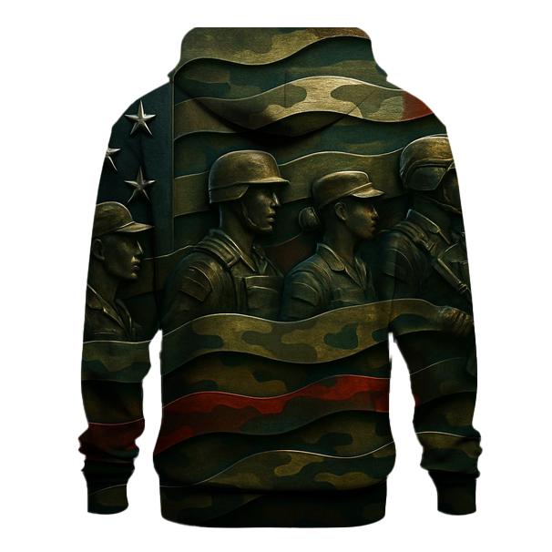 Camouflage Flag Fusion lightweight hoodies