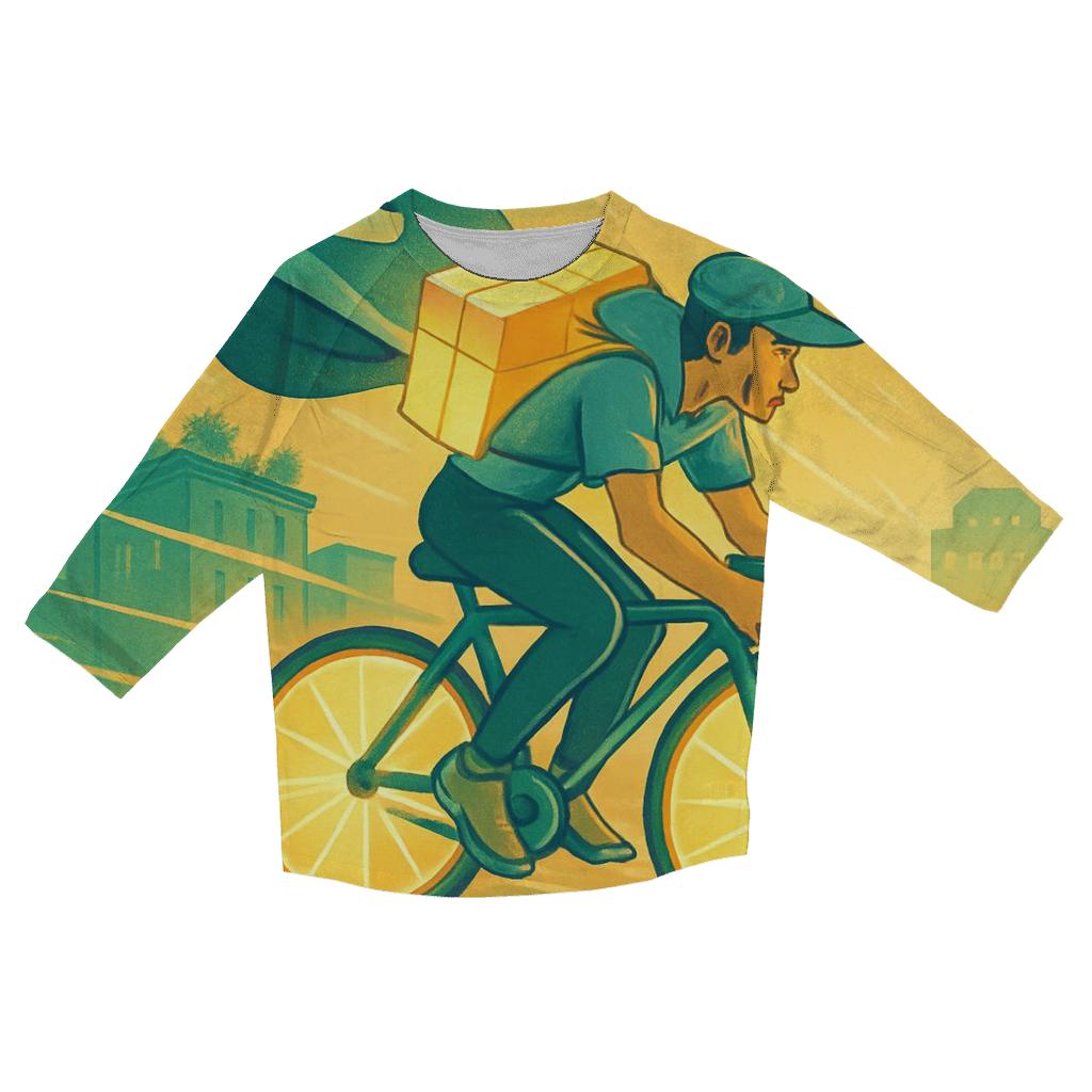 Solar Breeze Bicycle Courier fashion 3/4 sleeve shirts