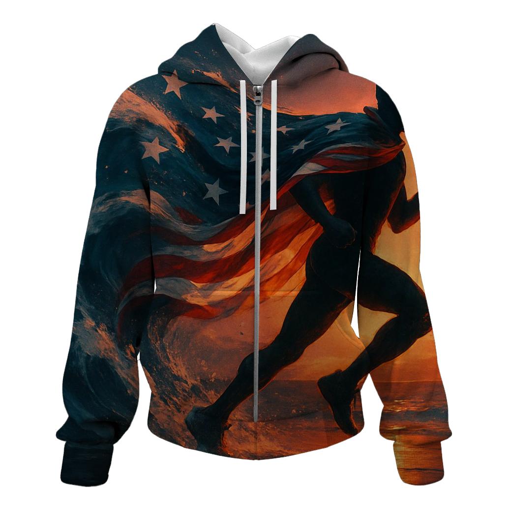 Liberty Wave Silhouette graphic hoodies