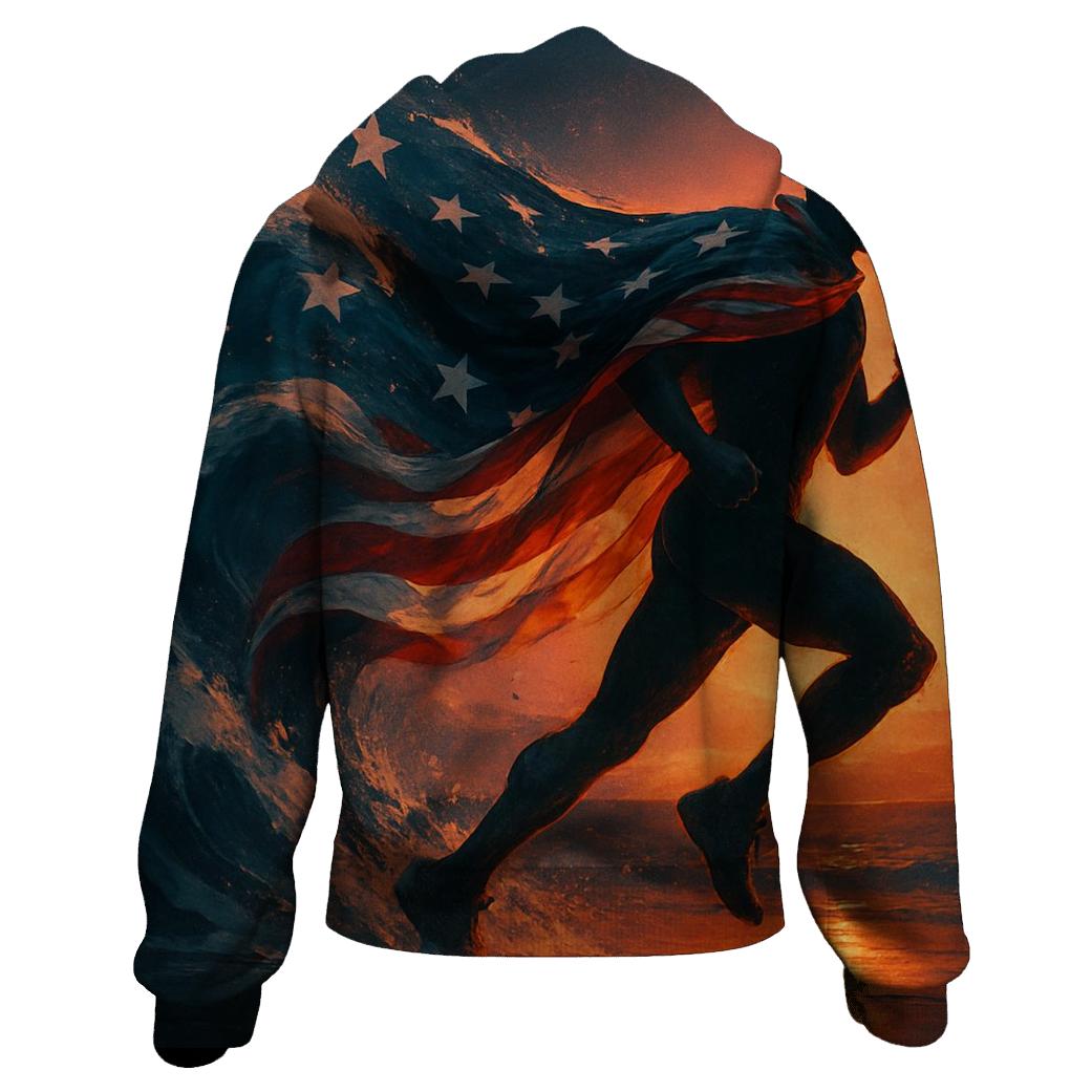 Liberty Wave Silhouette graphic hoodies