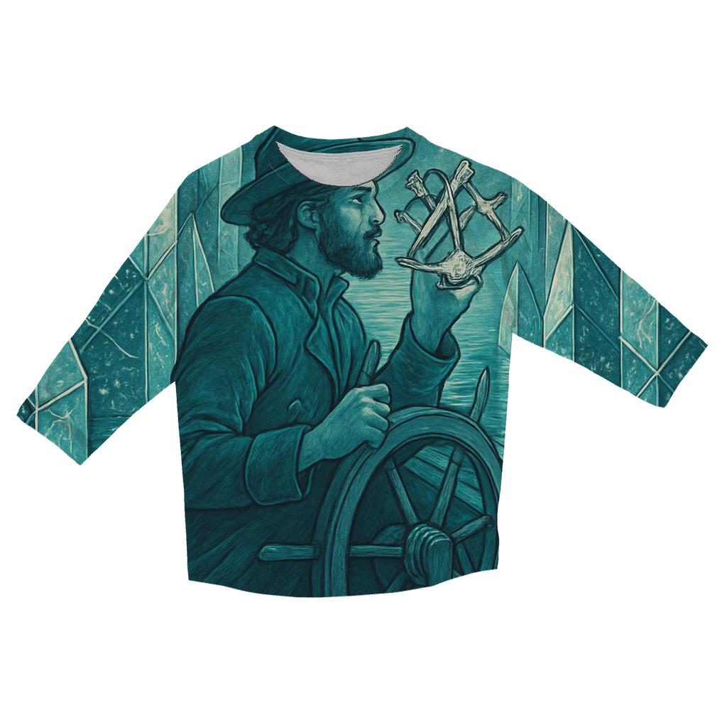 Mirror Reef Navigator designer 3/4 sleeve blouses