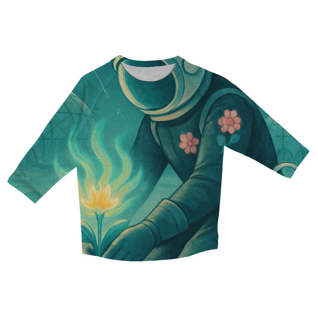 Everbloom Cosmonaut Gardener trendy 3/4 sleeve tops