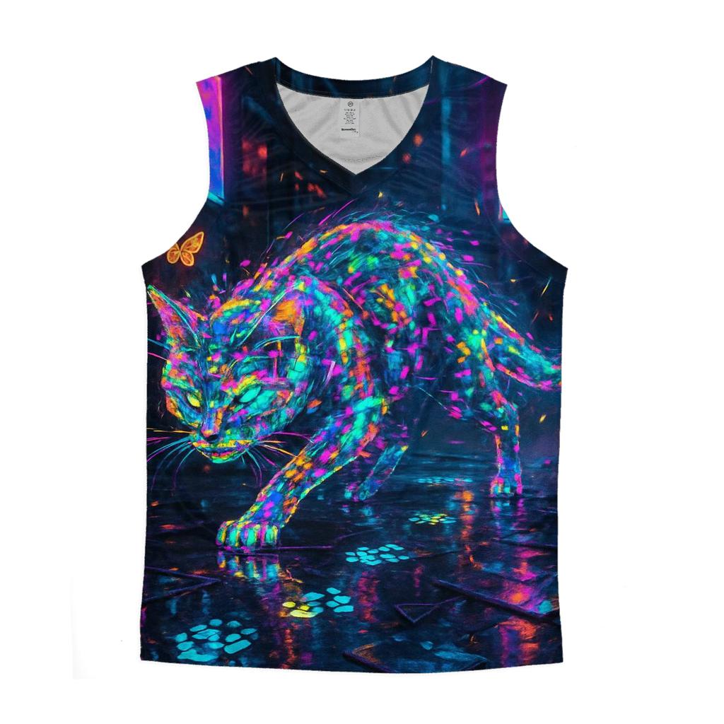 Hologram Alley Cat sports performance tank tops