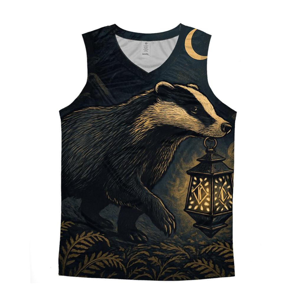 Obsidian Lantern Badger trendy fitted tank tops