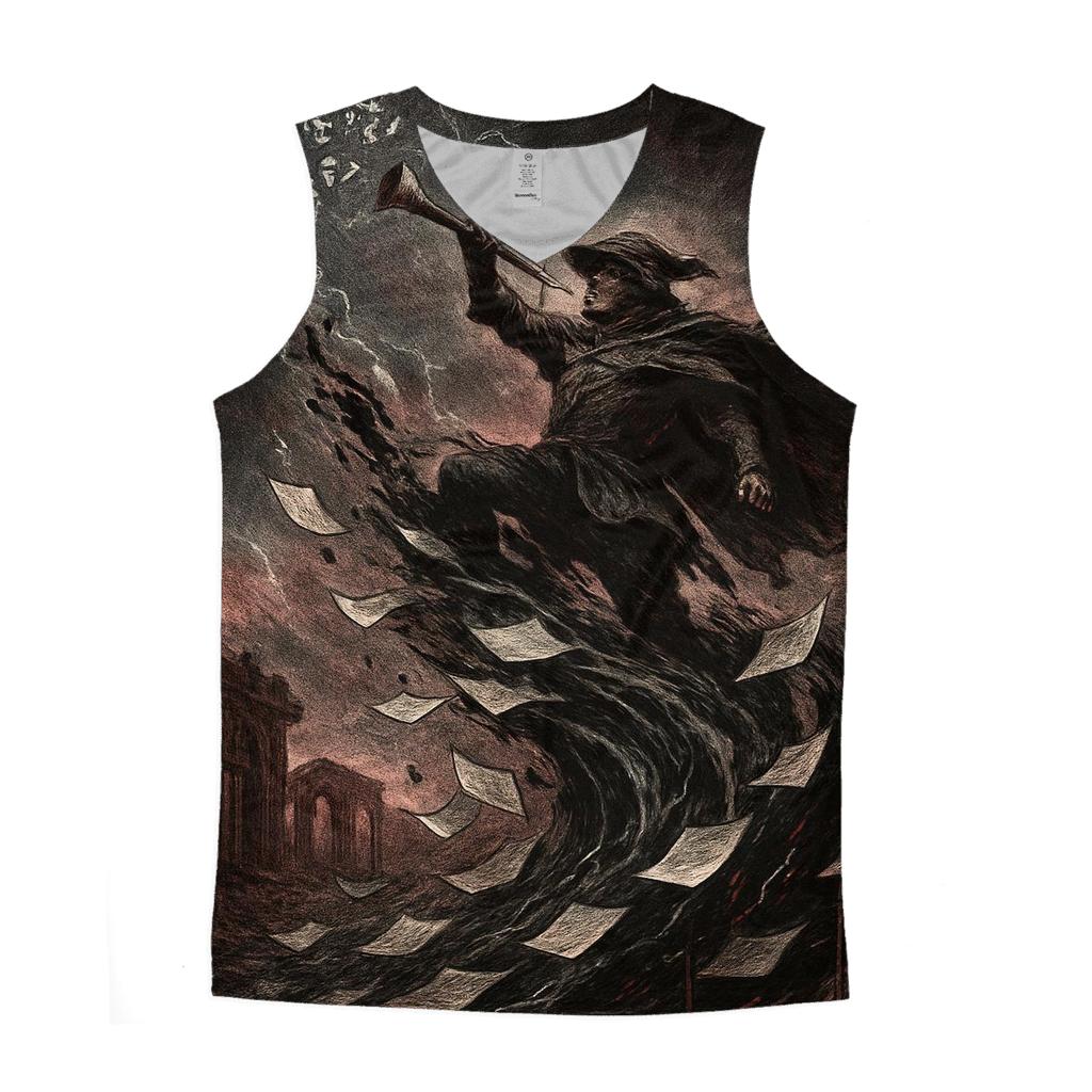 Inkstorm Herald Of Pages sports performance tank tops
