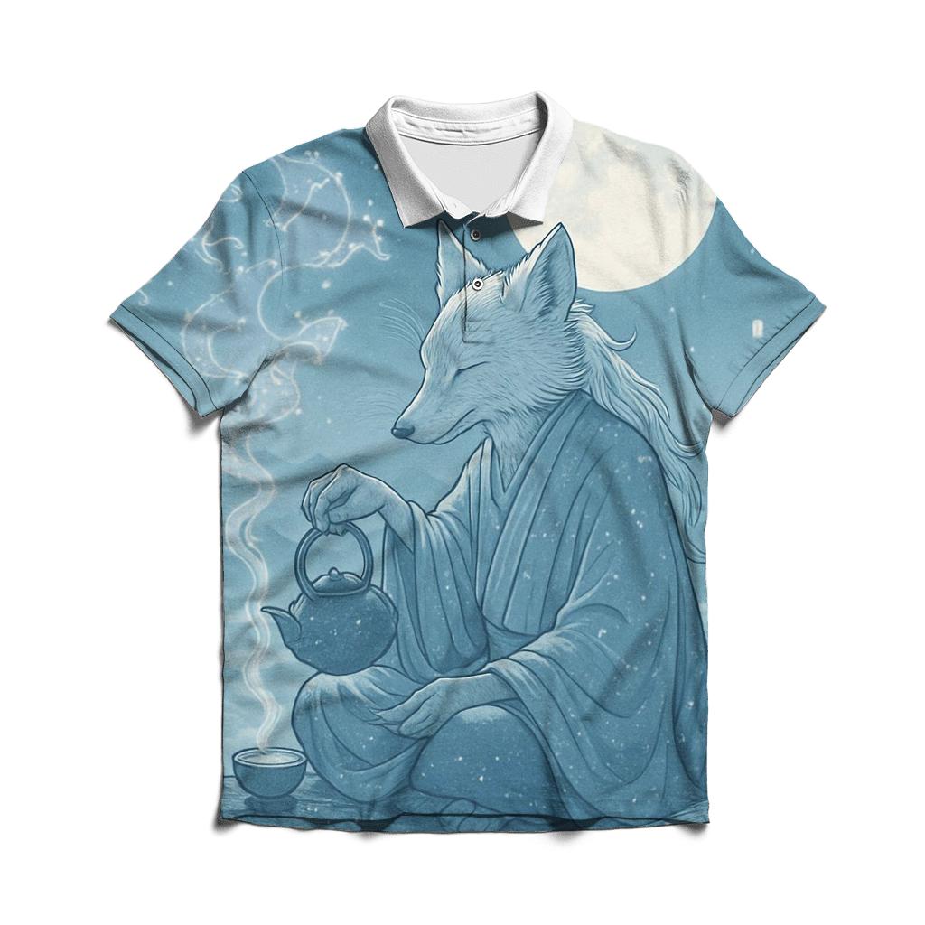 Moonlight Tea Ceremonial premium cotton polo shirts