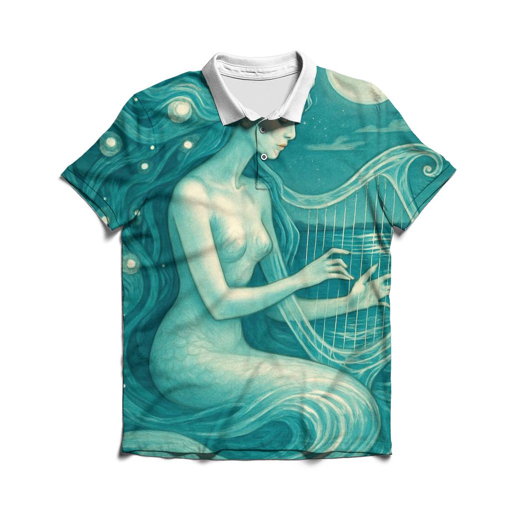 Tideglass Harp Siren stylish collar polo tees