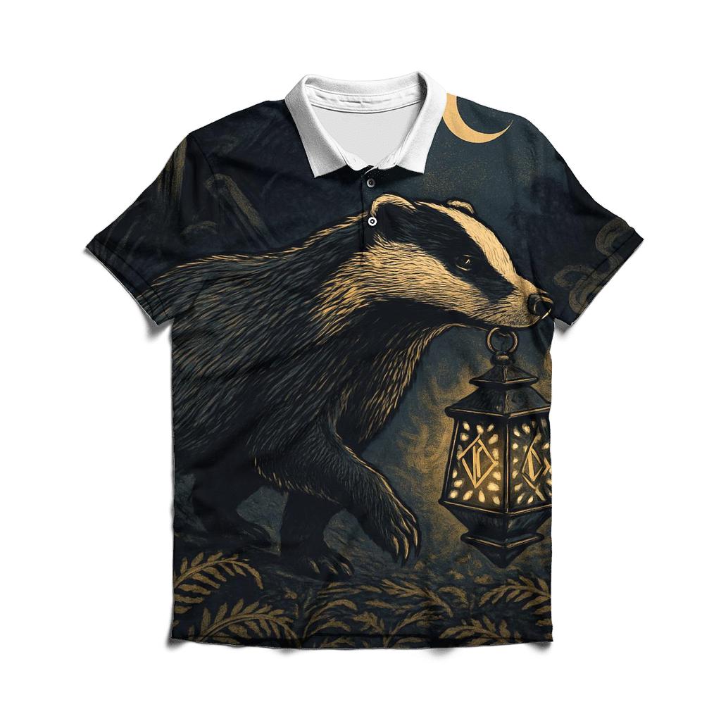 Obsidian Lantern Badger designer slim fit polos