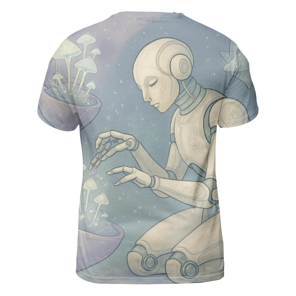 Porcelain Comet Gardener creative print fashion shirts