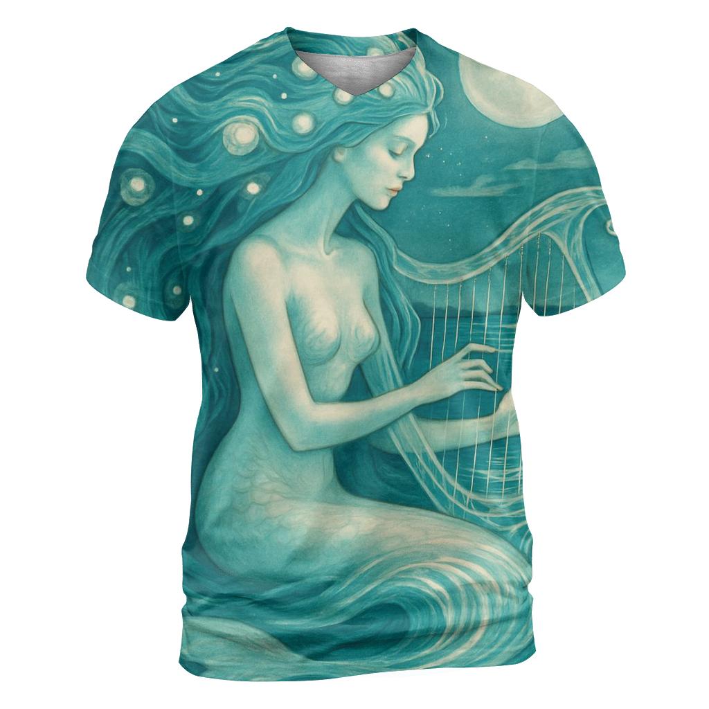 Tideglass Harp Siren trendy printed shirt styles