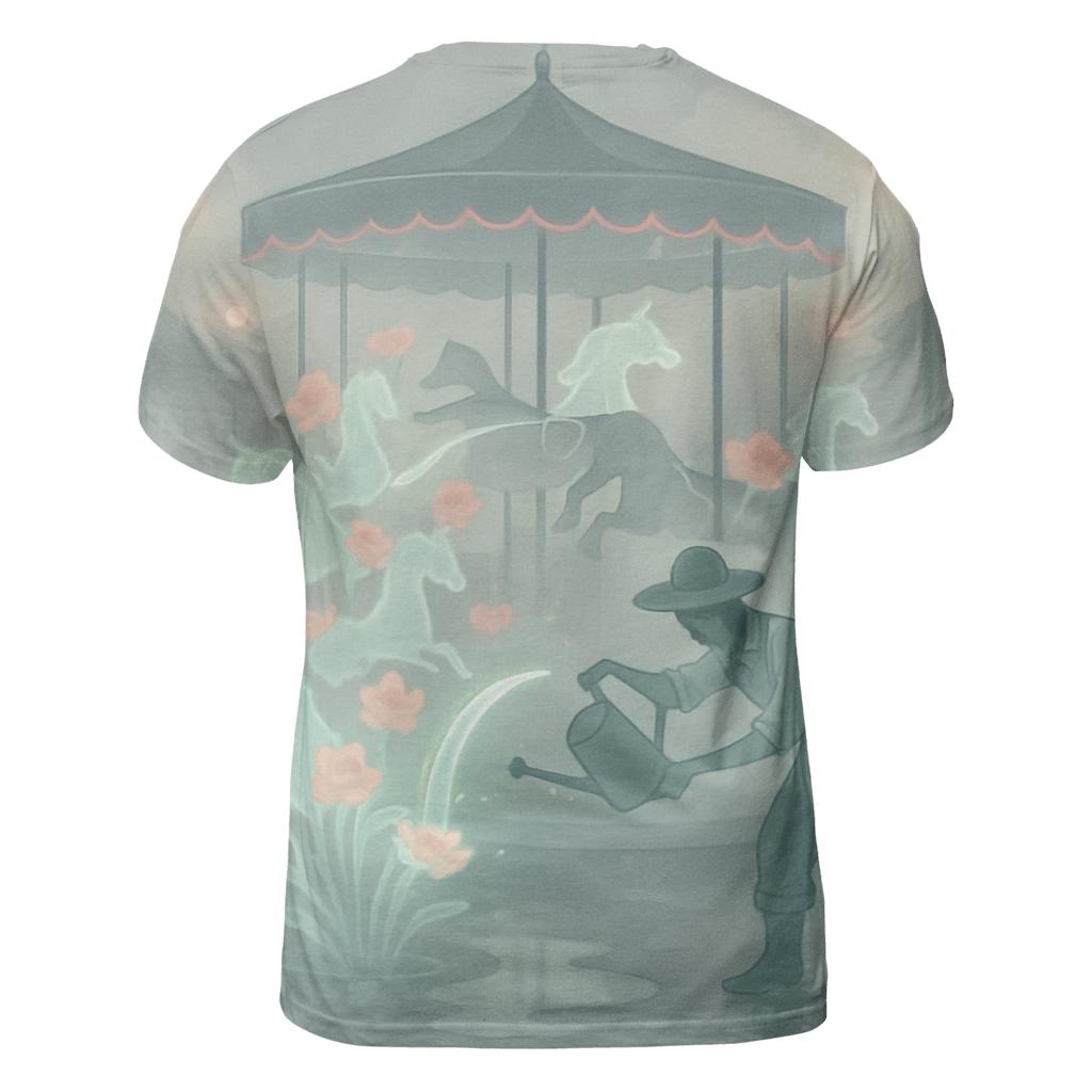 Spectral Carousel Gardener artistic all-over print tops