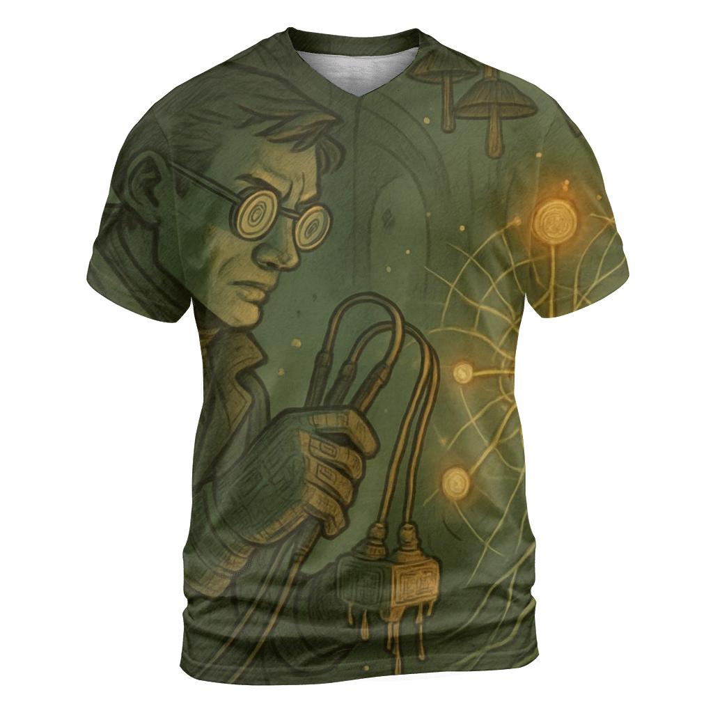 Mushroom Telegraph Engineer designer pattern shirts
