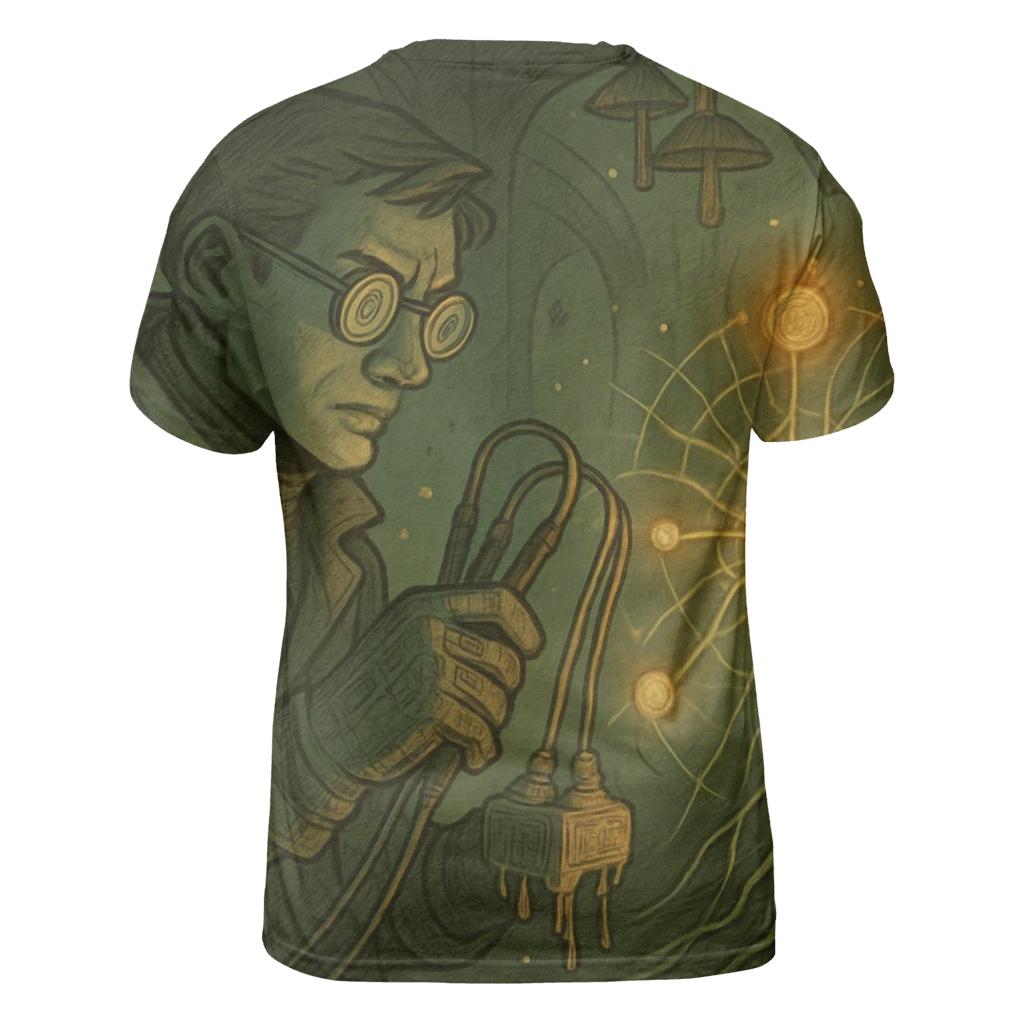 Mushroom Telegraph Engineer designer pattern shirts