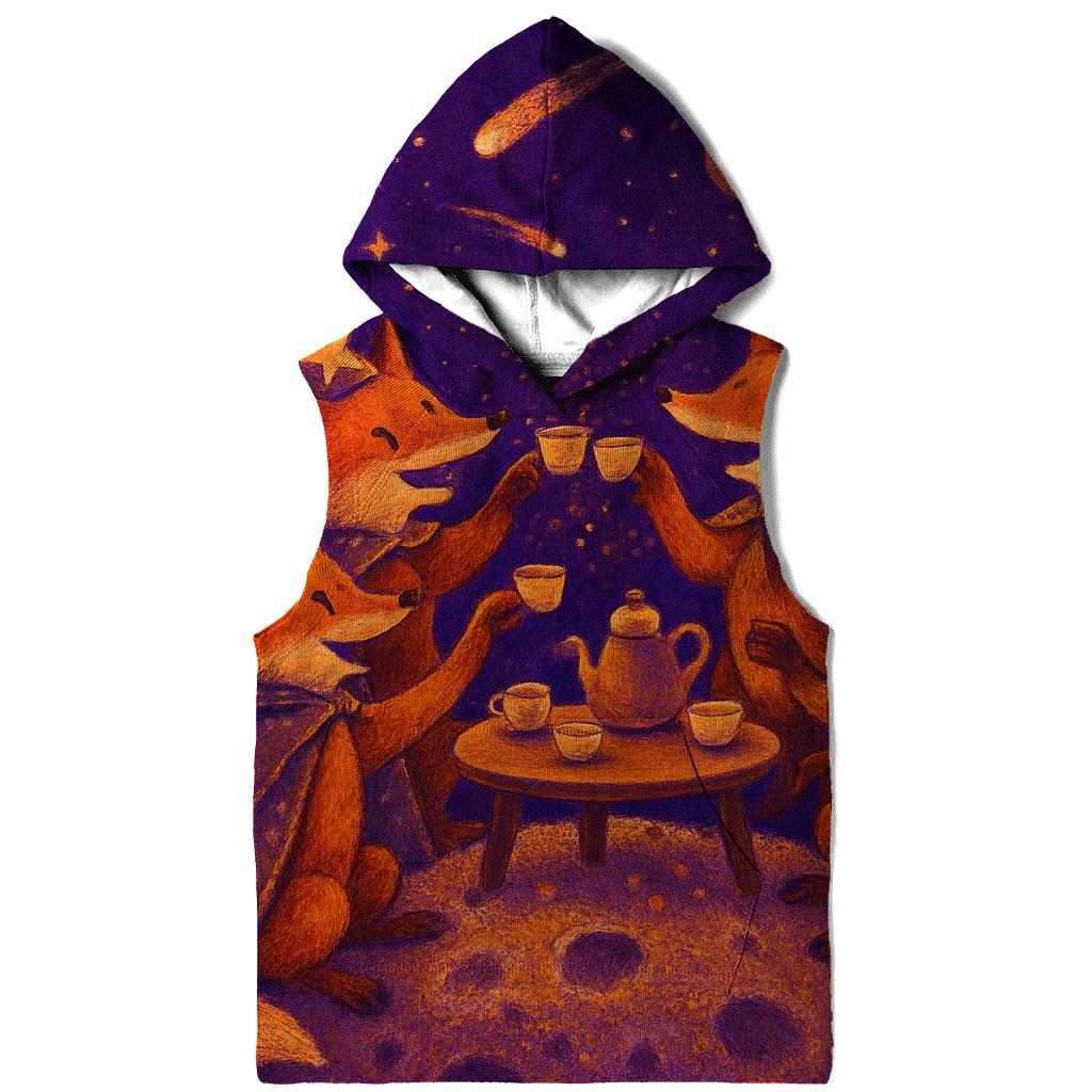 Meteor Tea Party Foxes printed hoodies
