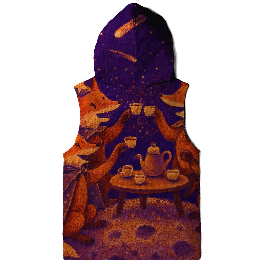Meteor Tea Party Foxes printed hoodies