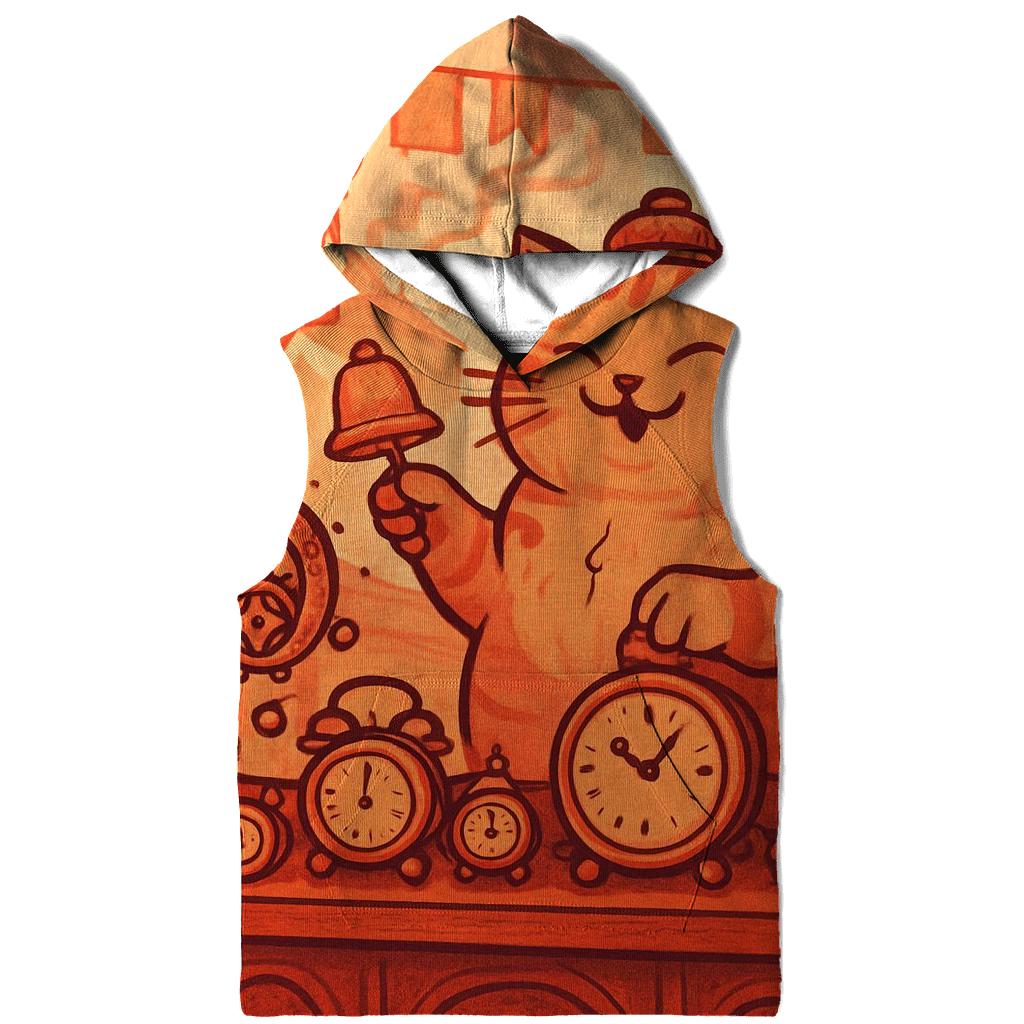 Vermillion Market Clock Cat pullover hoodies