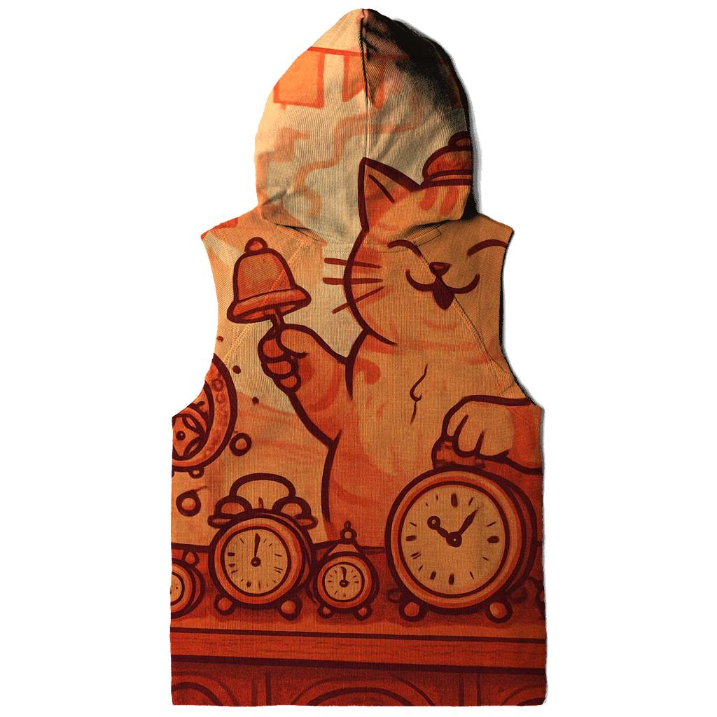 Vermillion Market Clock Cat pullover hoodies