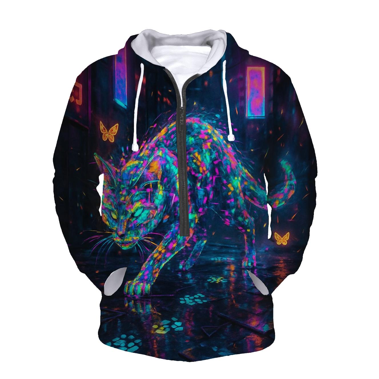Hologram Alley Cat graphic hoodies