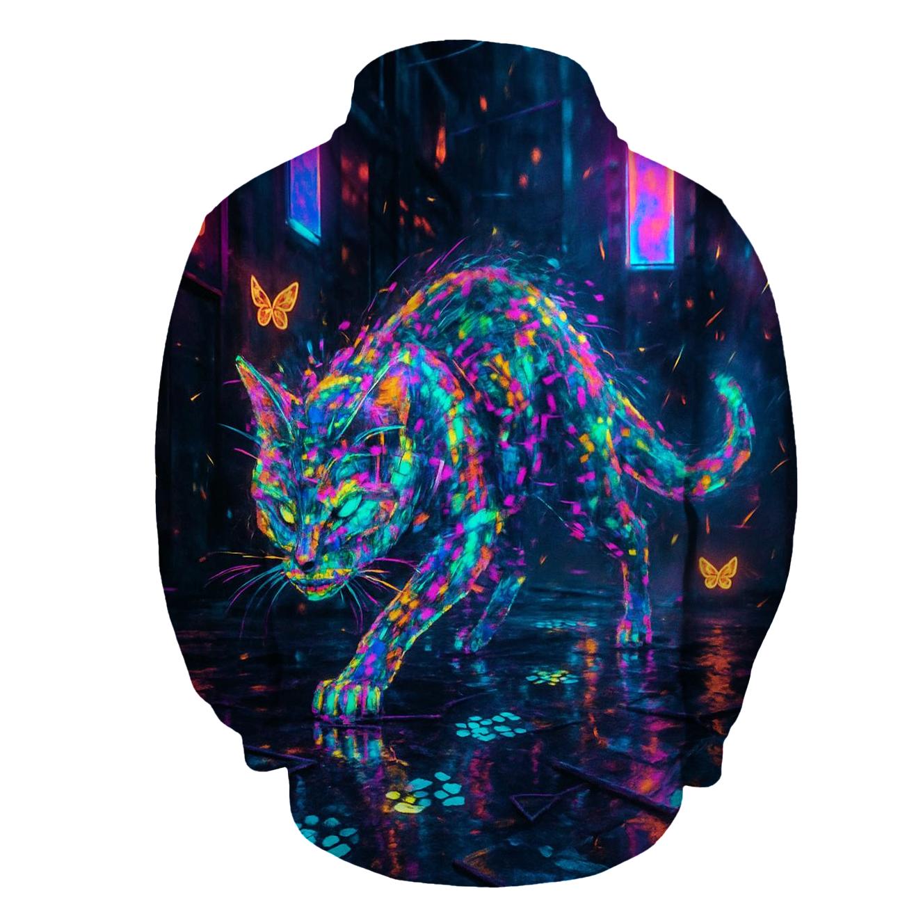 Hologram Alley Cat graphic hoodies