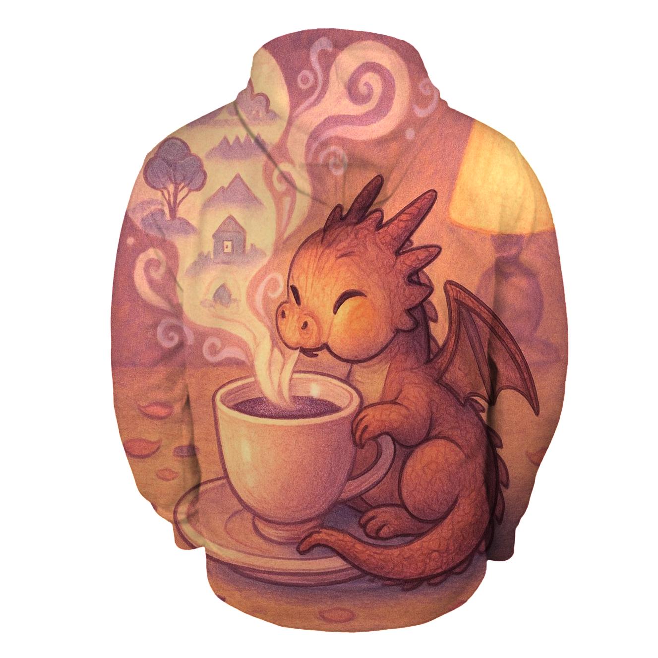 Chromatic Tea Dragonette printed hoodies
