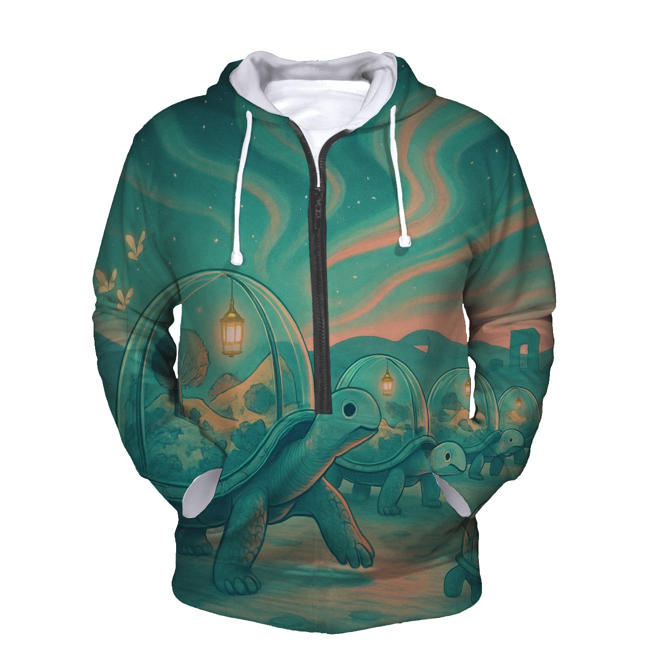 Lantern Herd Of Glass Turtles zip-up hoodies