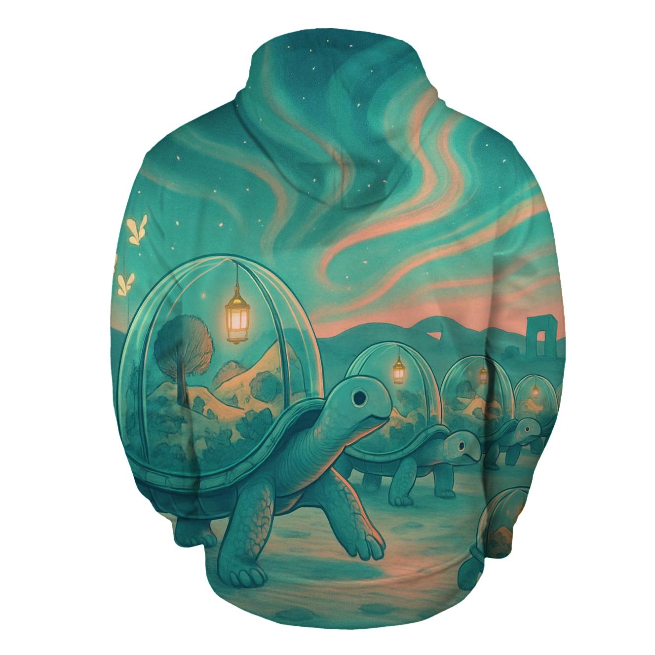 Lantern Herd Of Glass Turtles zip-up hoodies