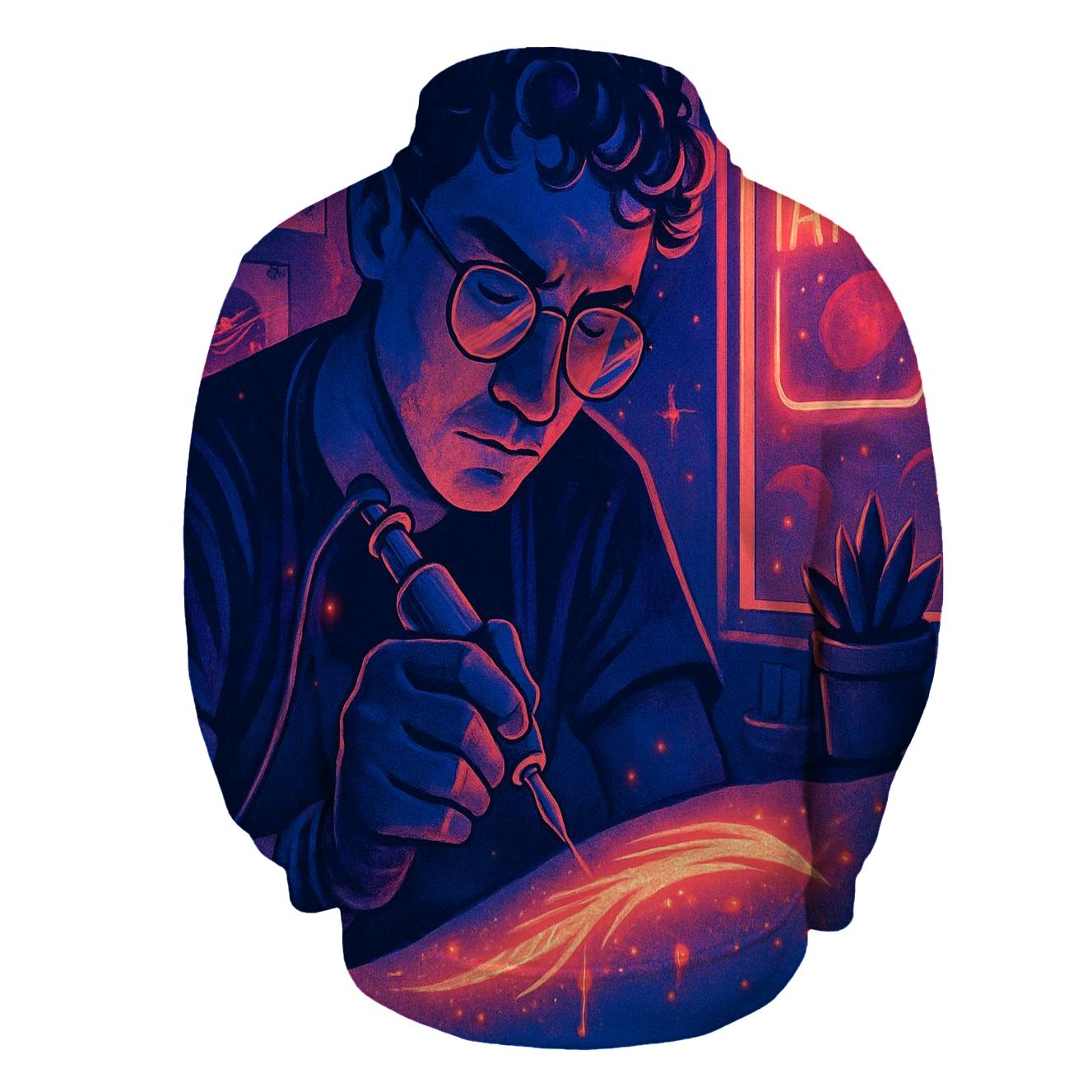 Comet Tail Tattooist pullover hoodies