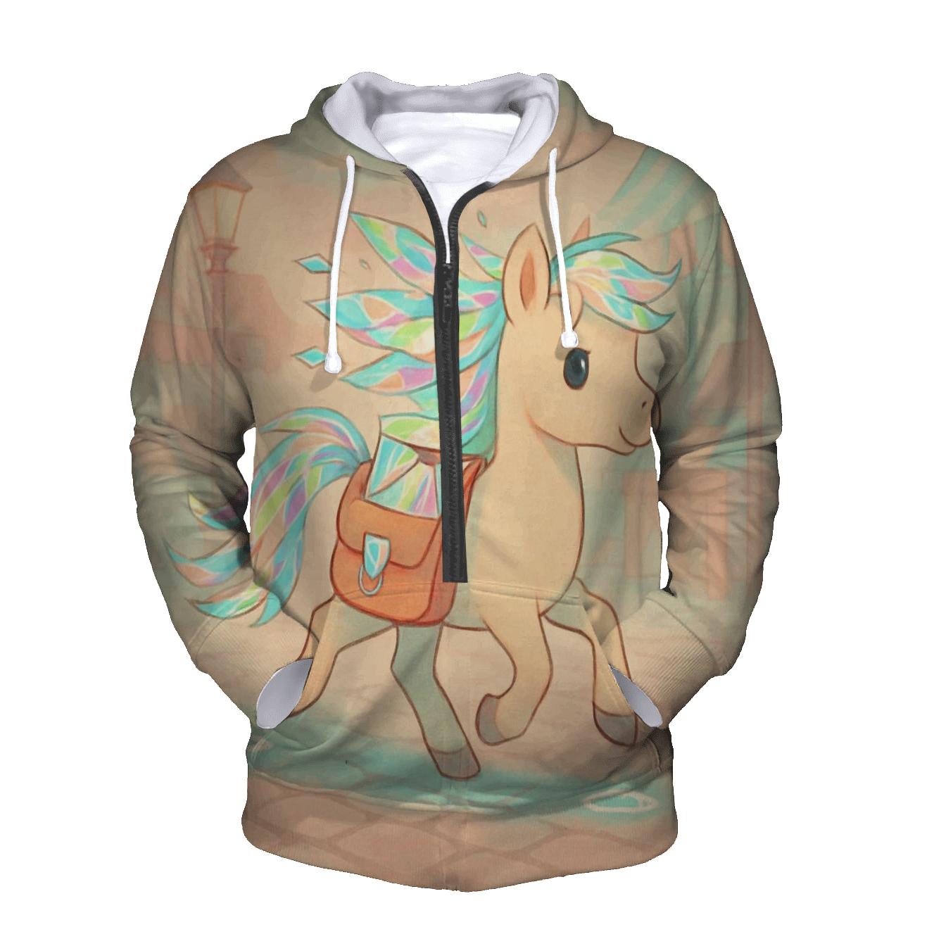 Crystal Courier Pony hoodies fashion