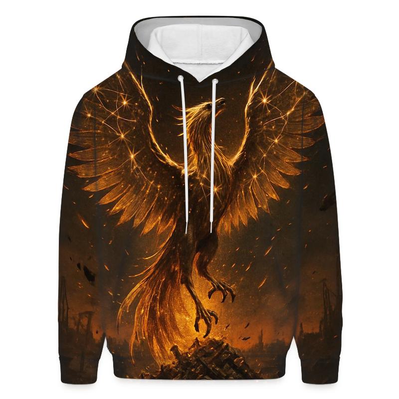 Starlit Junkyard Phoenix lightweight hoodies