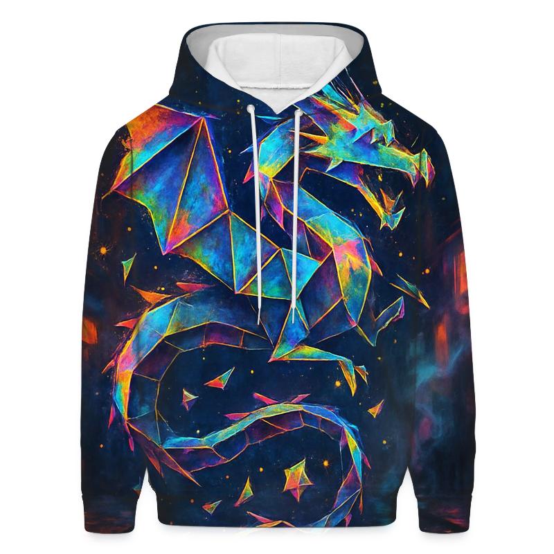 Neon Origami Dragon hoodie styles