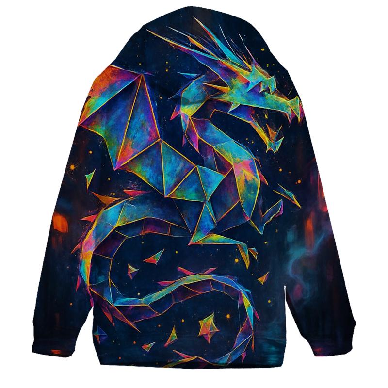 Neon Origami Dragon hoodie styles