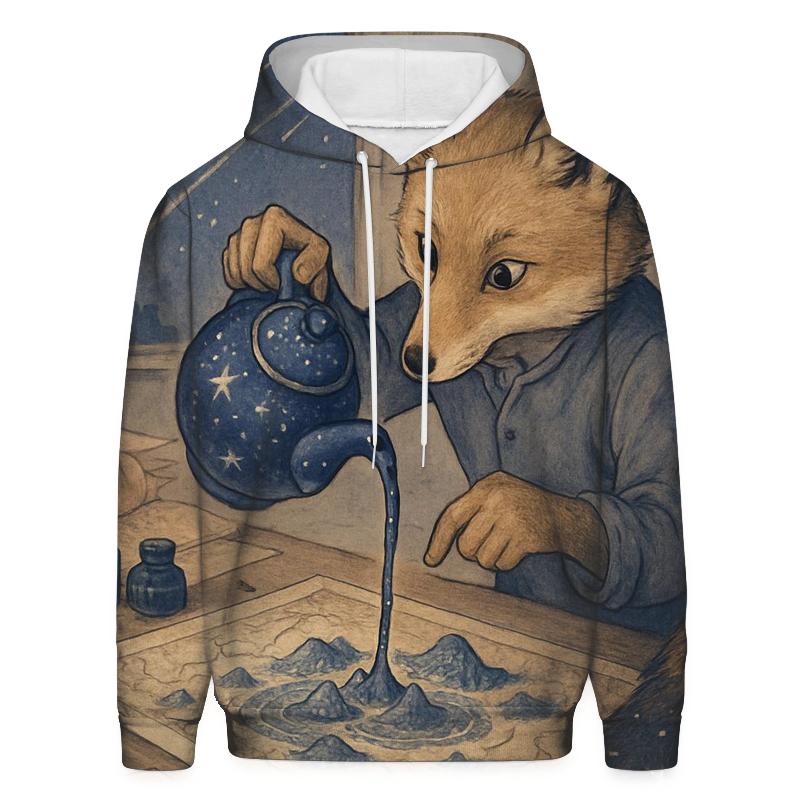 Celestine Tea Cartographer Fox heavyweight hoodies