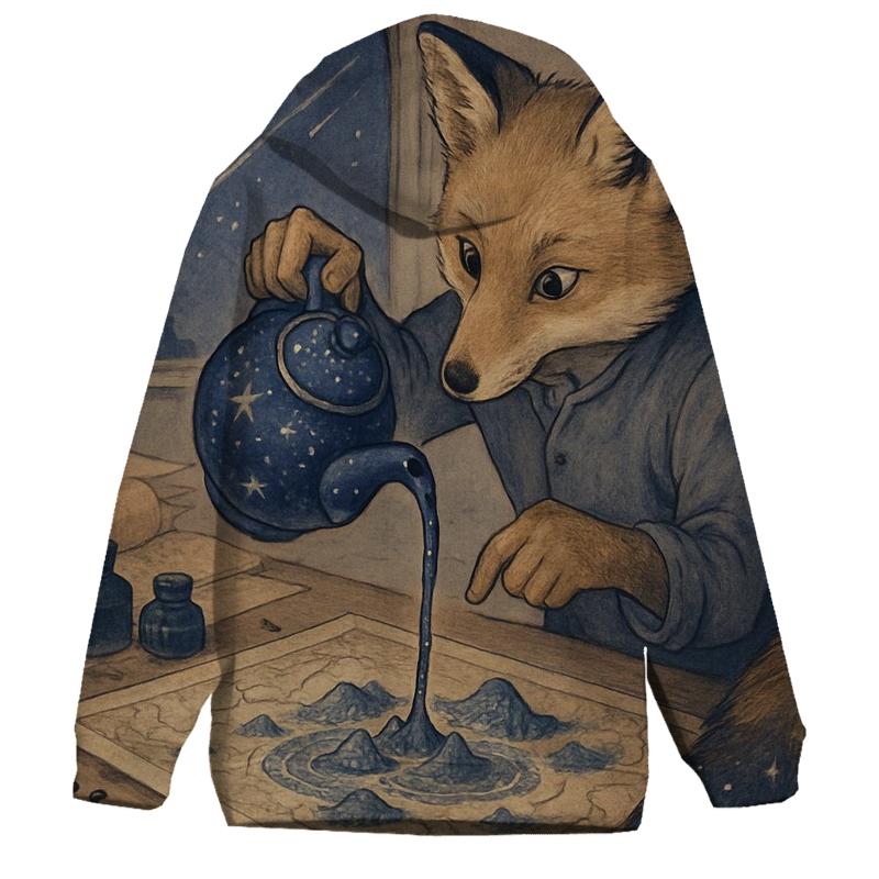 Celestine Tea Cartographer Fox heavyweight hoodies