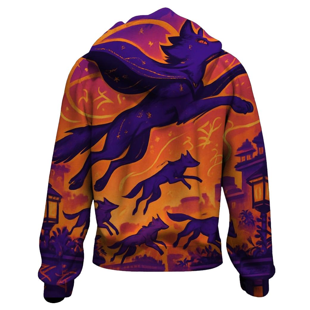Velvet Skyline Acrobat Wolves heavyweight hoodies