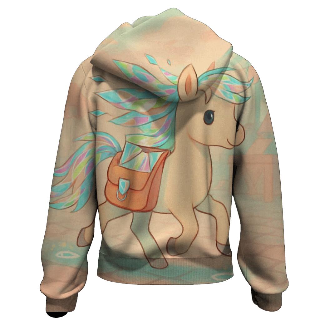 Crystal Courier Pony lightweight hoodies