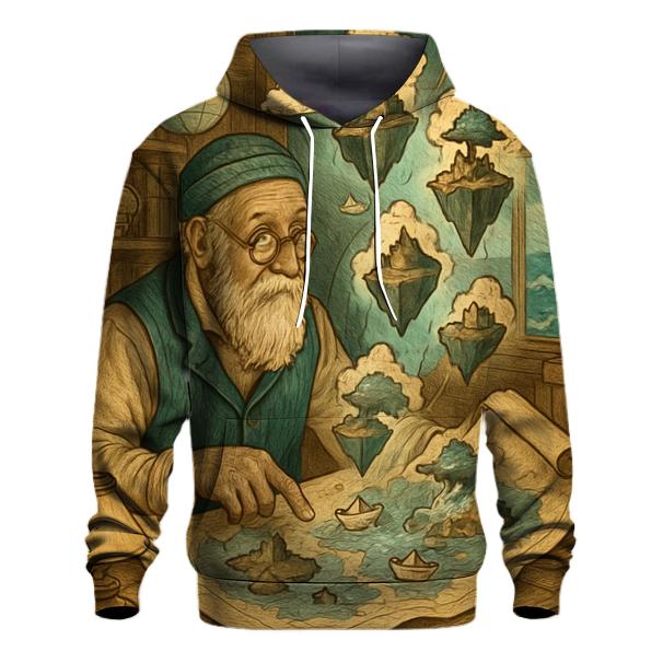Mapmaker Of Echoed Islands heavyweight hoodies