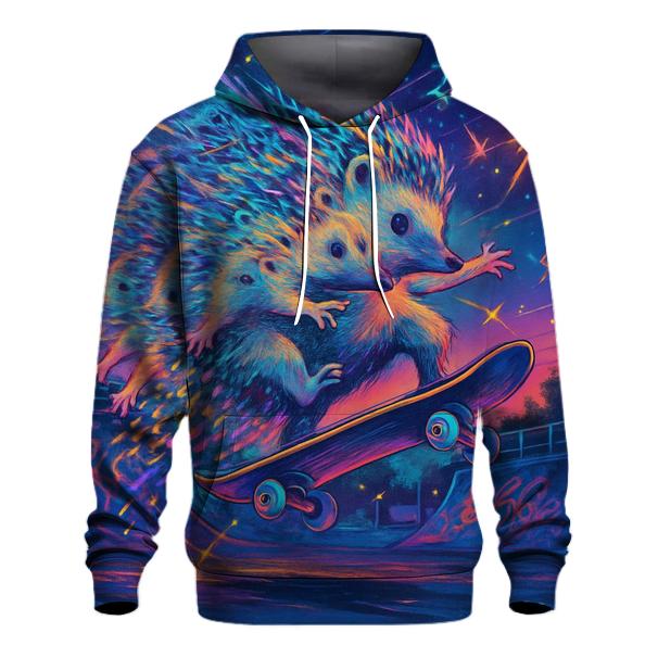Quantum Skateboard Hedgehog zip-up hoodies