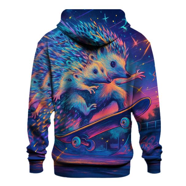Quantum Skateboard Hedgehog zip-up hoodies