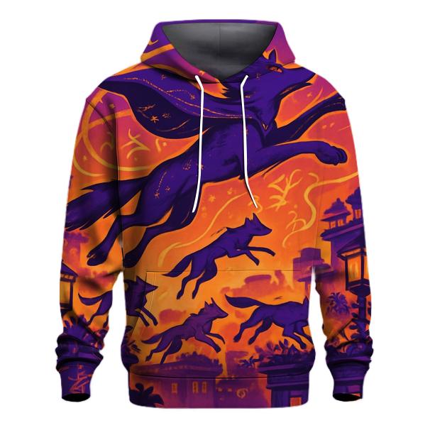 Velvet Skyline Acrobat Wolves hoodie designs