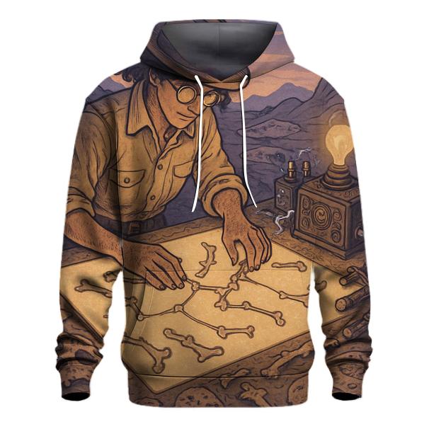 Fossil Sky Cartographer zip-up hoodies