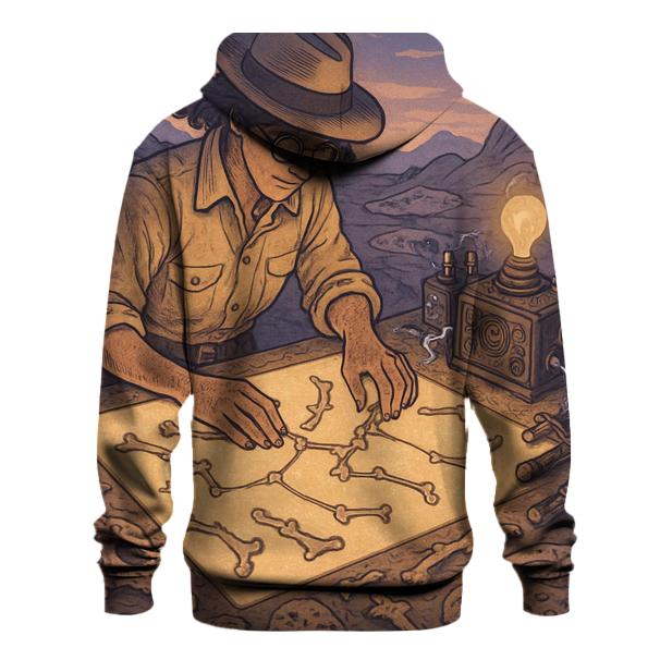 Fossil Sky Cartographer zip-up hoodies