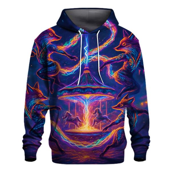 Plasma Carousel Fox Troupe graphic hoodies