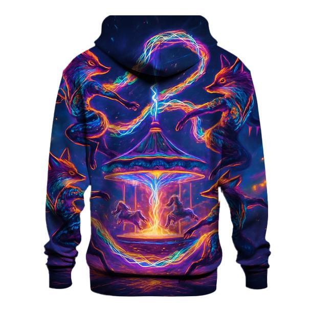 Plasma Carousel Fox Troupe graphic hoodies