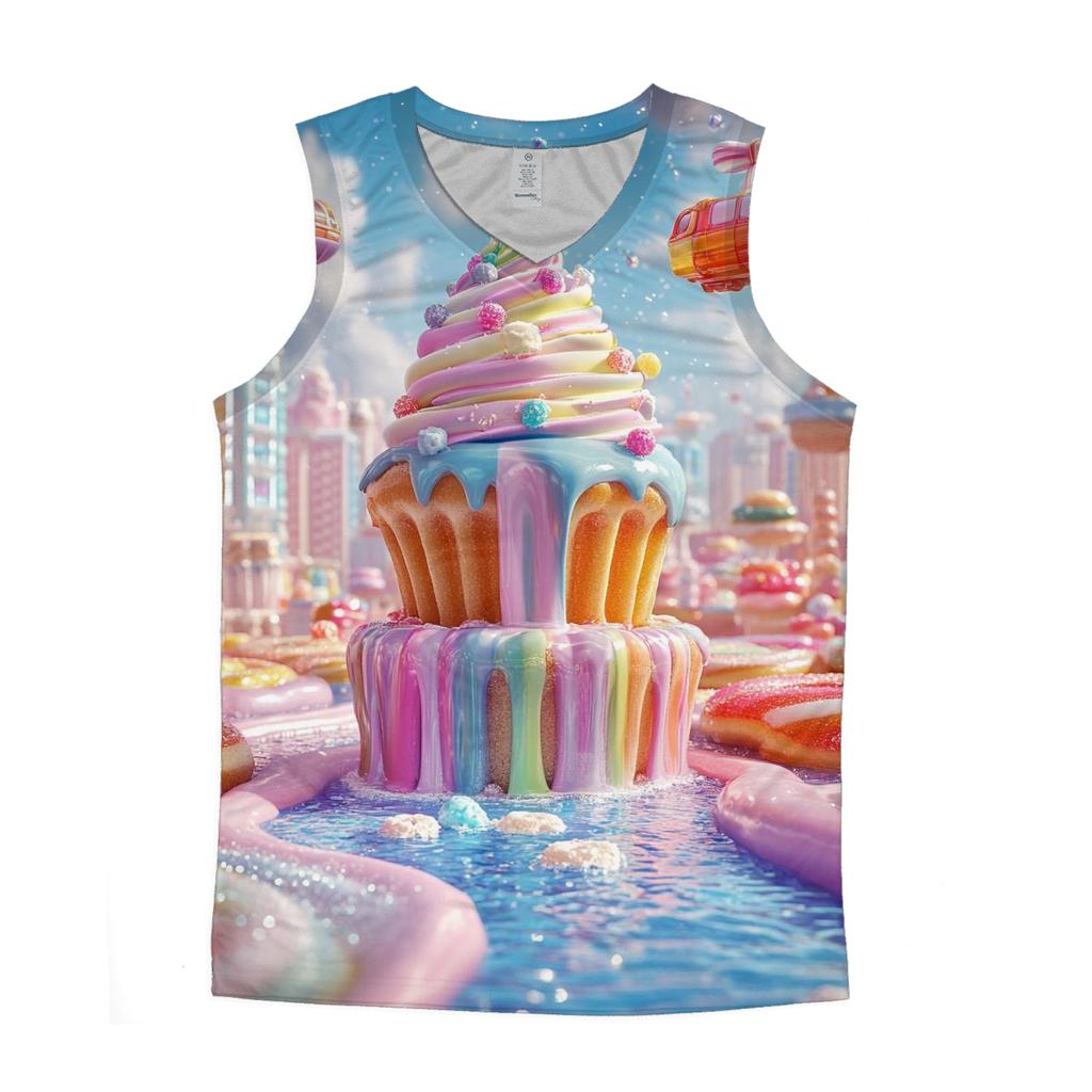 Sugar Rush Skyline designer workout tanks