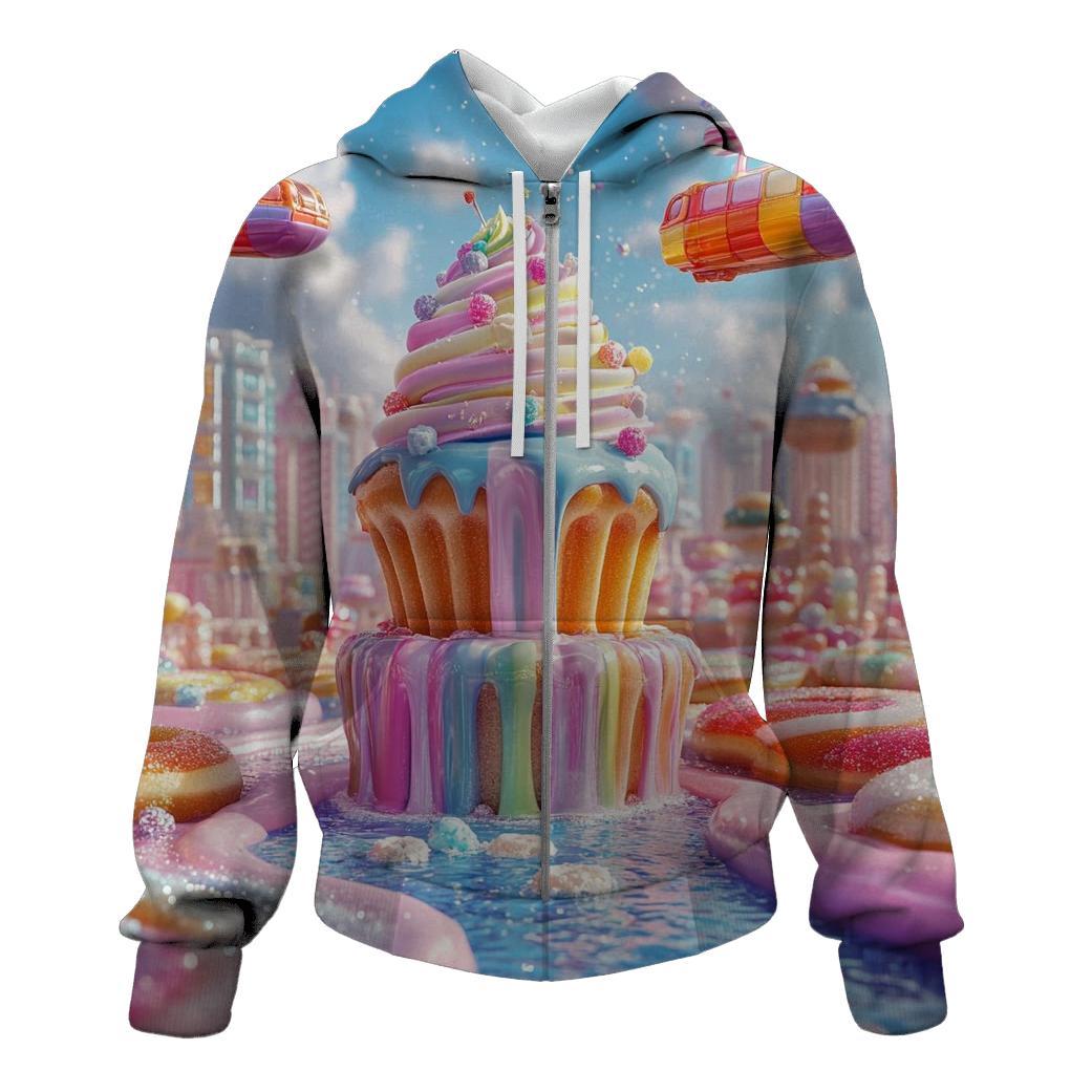 Sugar Rush Skyline pullover hoodies