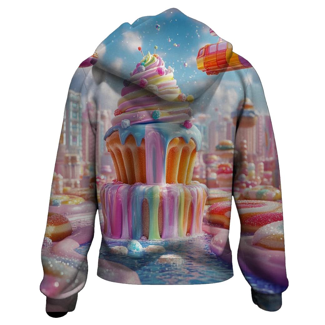 Sugar Rush Skyline pullover hoodies