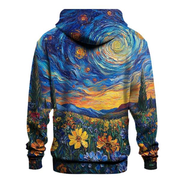 Van Gogh Inspired Nebula Garden heavyweight hoodies