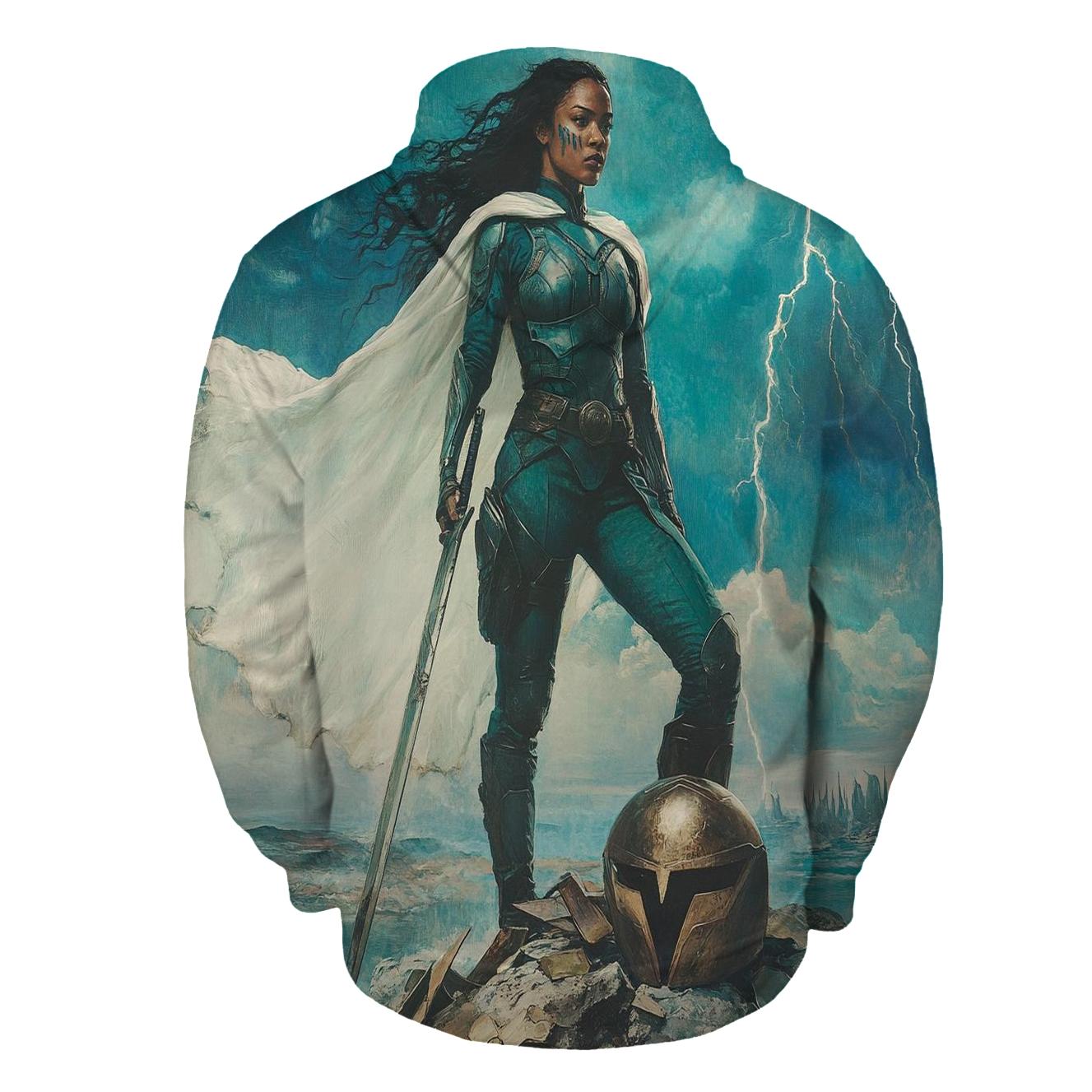 Tessa Thompson: Thunderbound Valkyries Sovereign Ascent heavyweight hoodies