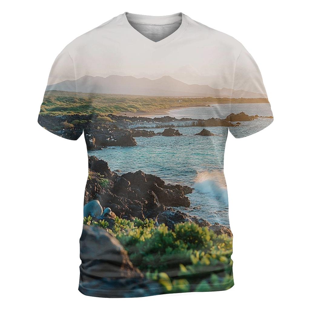Galapagos Islands - Ecuador vibrant all-over design tees